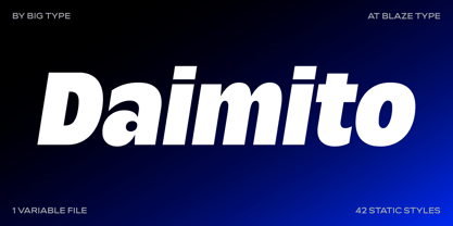 Daimito Variable Font Poster 1