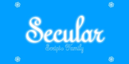 Secular Font Poster 2