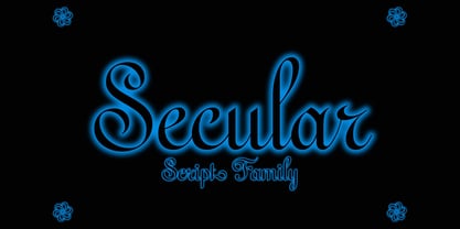 Secular Font Poster 1