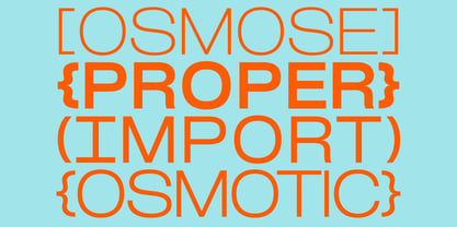 Osmose VF Font Poster 4