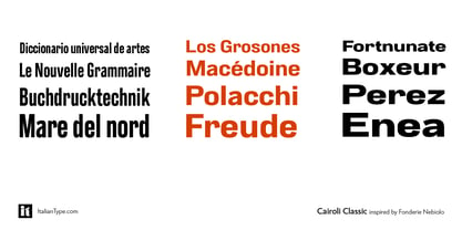 Cairoli Classic Font Poster 11