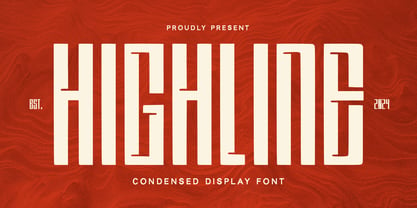 Highline Font Poster 1