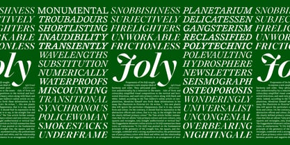 Joly Font Poster 2