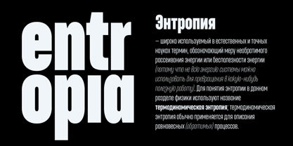 Entropia Font Poster 10