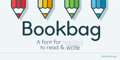 Bookbag Font Poster 1