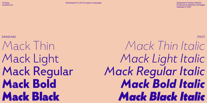 Mack VF Font Poster 1