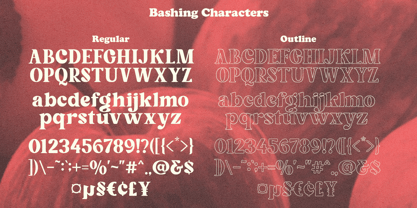 Bashing Font Poster 13