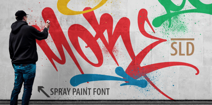 More Gaffiti Spray Paint Font Poster 1