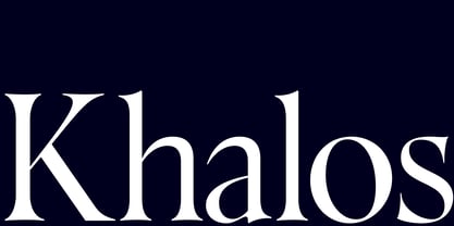 Khalos Font Poster 1