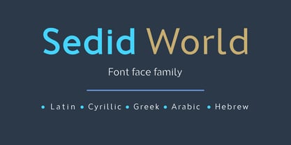 Sedid World Font Poster 1
