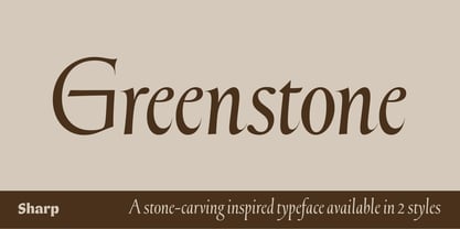 Greenstone Font Poster 1