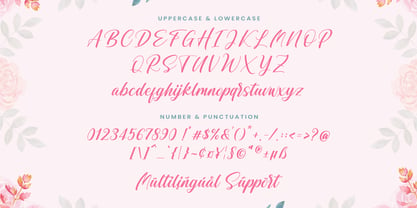 Miladia Font Poster 5