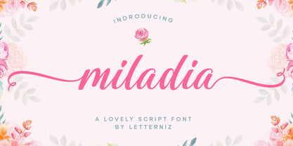 Miladia Font Poster 1