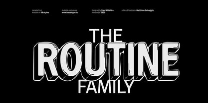 Routine VF Font Poster 1