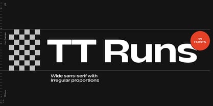 TT Runs Font Poster 1