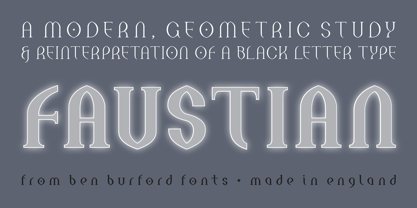 Faustian Font Poster 1