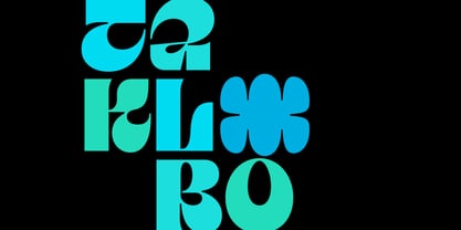 Taklobo Font Poster 6