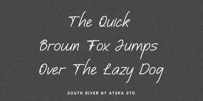 South River Font Poster 3