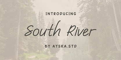 South River Font Poster 1