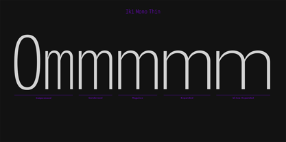 Iki Mono Font Poster 5