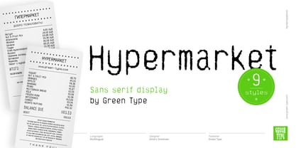Hypermarket Font Poster 1