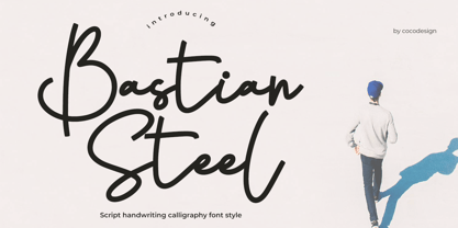 Bastian Steel Font Poster 1