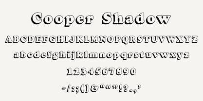 Cooper Shadow Font Poster 1