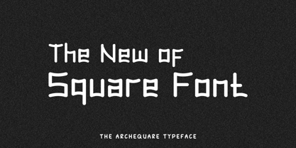 Archequare Font Poster 2