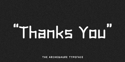 Archequare Font Poster 7