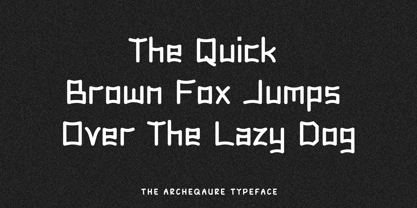Archequare Font Poster 3