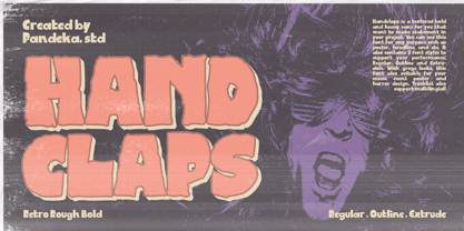 Handclaps Font Poster 1