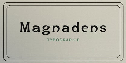 Magnadens Font Poster 1