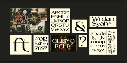 Glenorchy Font Poster 6
