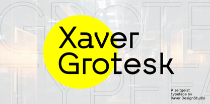 Xaver Grotesk Fuente Póster 1