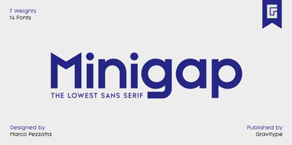 Minigap Font Poster 1