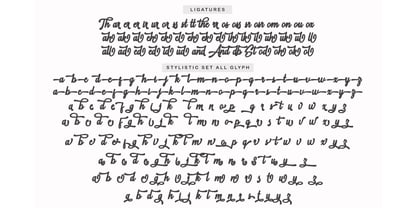 Standbury Script Fuente Póster 14
