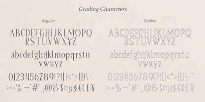 Grading Font Poster 13