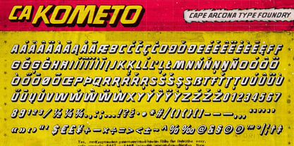 CA Kometo Font Poster 4