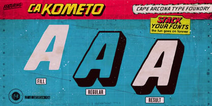 CA Kometo Font Poster 2