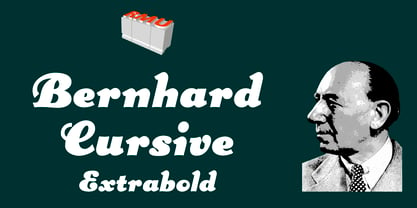 Bernhard Cursive Font Poster 1