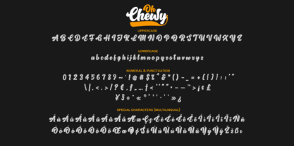 Oh Chewy Font Poster 6