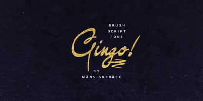 Gingo Font Poster 1