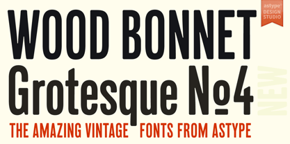 Wood Bonnet Grotesque No.4 Font Poster 2