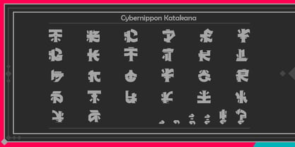 CyberNippon Font Poster 5