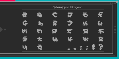 CyberNippon Font Poster 6