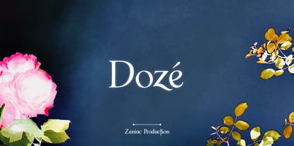Dozé Font Poster 1