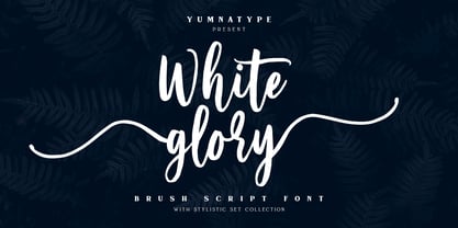 White Glory Font Poster 1