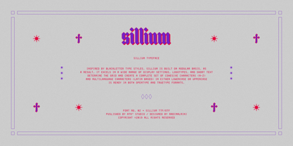Sillium Font Poster 3