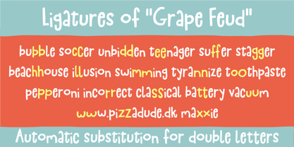 Traubenfehde Font Poster 2