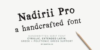 Nadirii Pro Font Poster 1